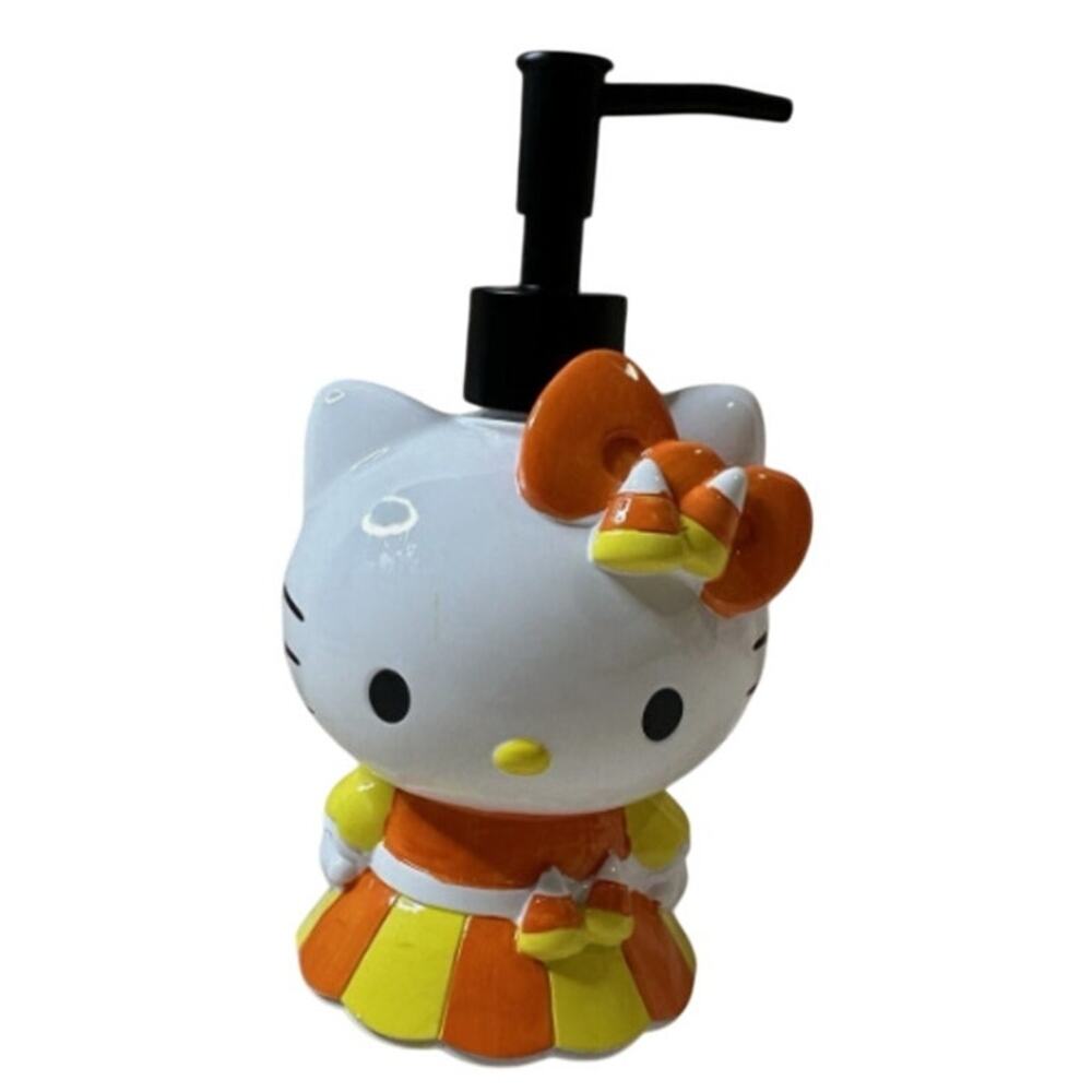 Hello Kitty Candy Corn Outfit Soap Lotion Dispenser New
